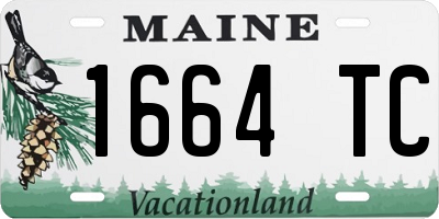 ME license plate 1664TC
