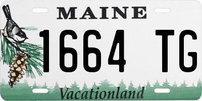 ME license plate 1664TG
