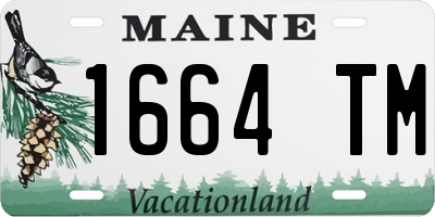 ME license plate 1664TM