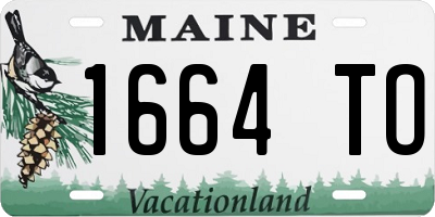 ME license plate 1664TO
