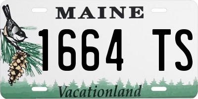 ME license plate 1664TS
