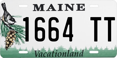ME license plate 1664TT