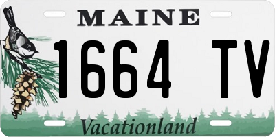 ME license plate 1664TV