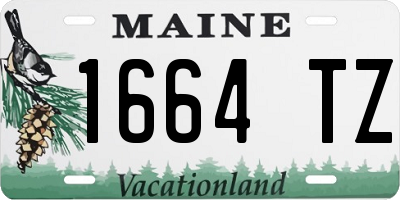 ME license plate 1664TZ