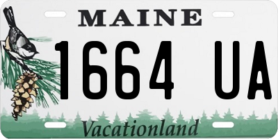 ME license plate 1664UA