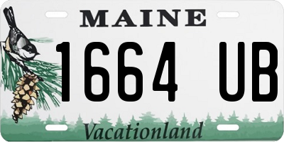 ME license plate 1664UB