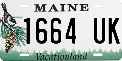 ME license plate 1664UK