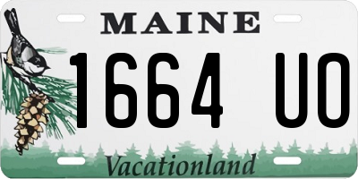 ME license plate 1664UO