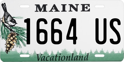 ME license plate 1664US