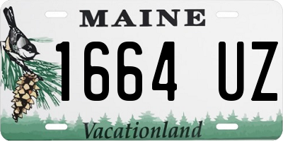 ME license plate 1664UZ