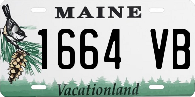 ME license plate 1664VB