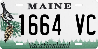 ME license plate 1664VC