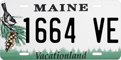 ME license plate 1664VE
