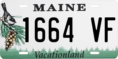 ME license plate 1664VF