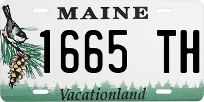 ME license plate 1665TH