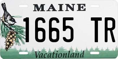 ME license plate 1665TR