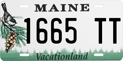 ME license plate 1665TT