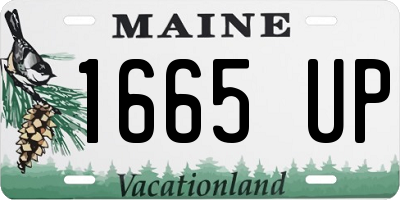 ME license plate 1665UP