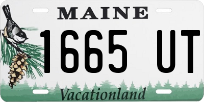 ME license plate 1665UT