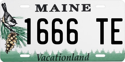 ME license plate 1666TE