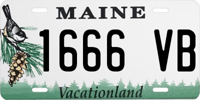 ME license plate 1666VB