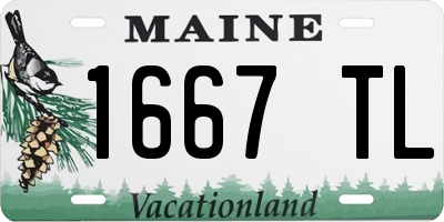 ME license plate 1667TL