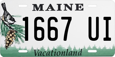 ME license plate 1667UI