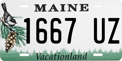 ME license plate 1667UZ