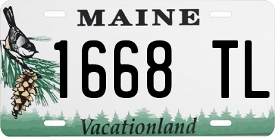 ME license plate 1668TL