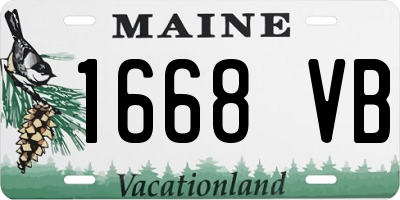 ME license plate 1668VB