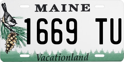 ME license plate 1669TU
