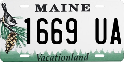 ME license plate 1669UA