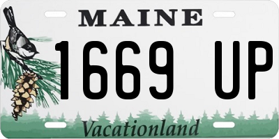 ME license plate 1669UP