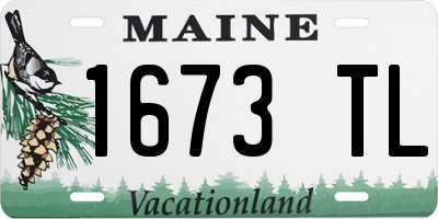 ME license plate 1673TL