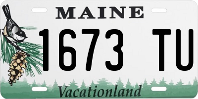 ME license plate 1673TU