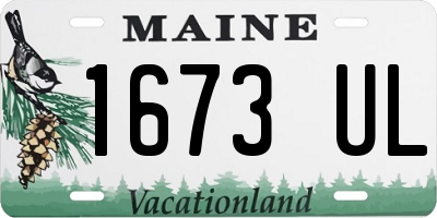 ME license plate 1673UL