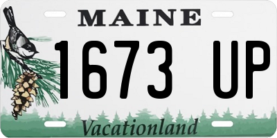 ME license plate 1673UP