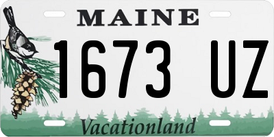 ME license plate 1673UZ