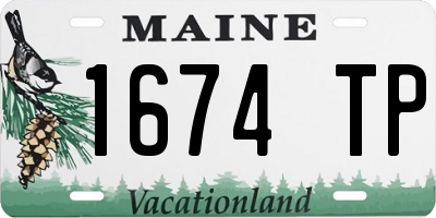ME license plate 1674TP
