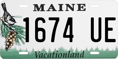 ME license plate 1674UE
