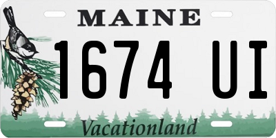ME license plate 1674UI