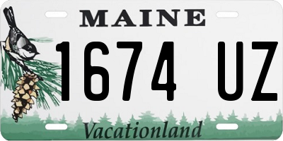 ME license plate 1674UZ