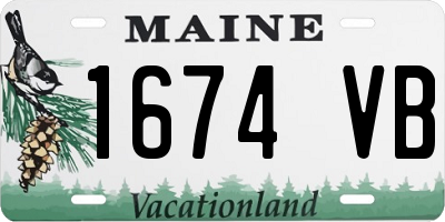 ME license plate 1674VB
