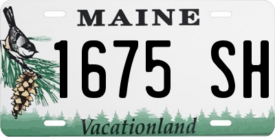 ME license plate 1675SH