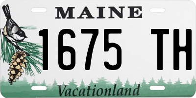 ME license plate 1675TH
