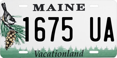 ME license plate 1675UA