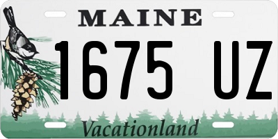 ME license plate 1675UZ