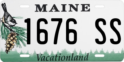 ME license plate 1676SS