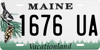 ME license plate 1676UA