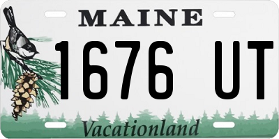 ME license plate 1676UT